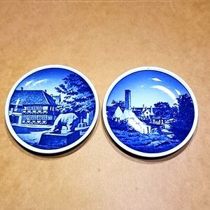 Vintage set of 2 Denmark Plates #57 #59